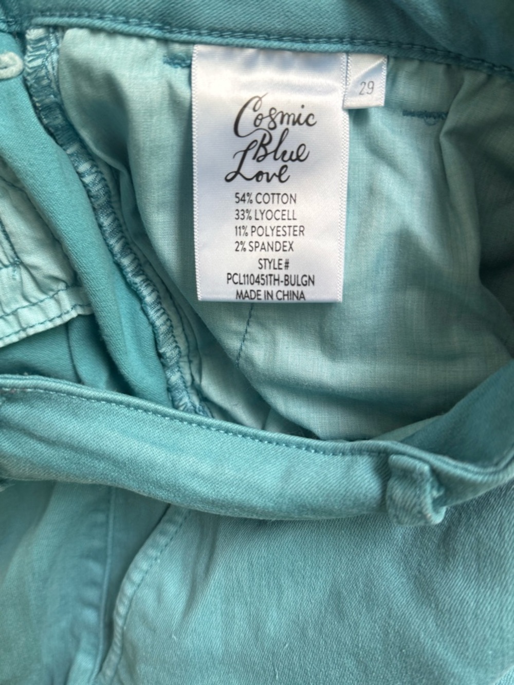 Cosmic Blue Love - Callie Eco Wide Leg Pant. Sz 8/29 - Picture 5 of 6